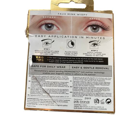 The Eylure Pro Magnetic Kit Volume Magnetic Eyelash Black Wispy No Glue. - Picture 2 of 4